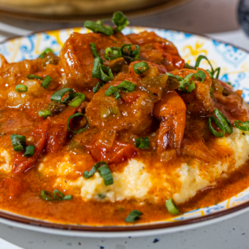 Image of Cajun Shrimp & Cheddar Scallion Grits