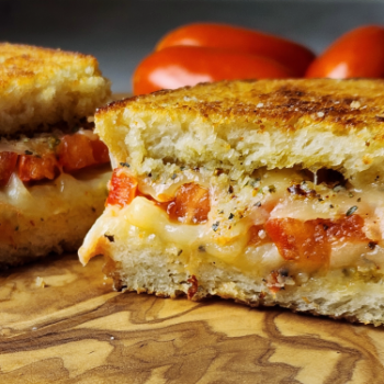 Image of Tomato and Herb Grilled Cheese sandwich.